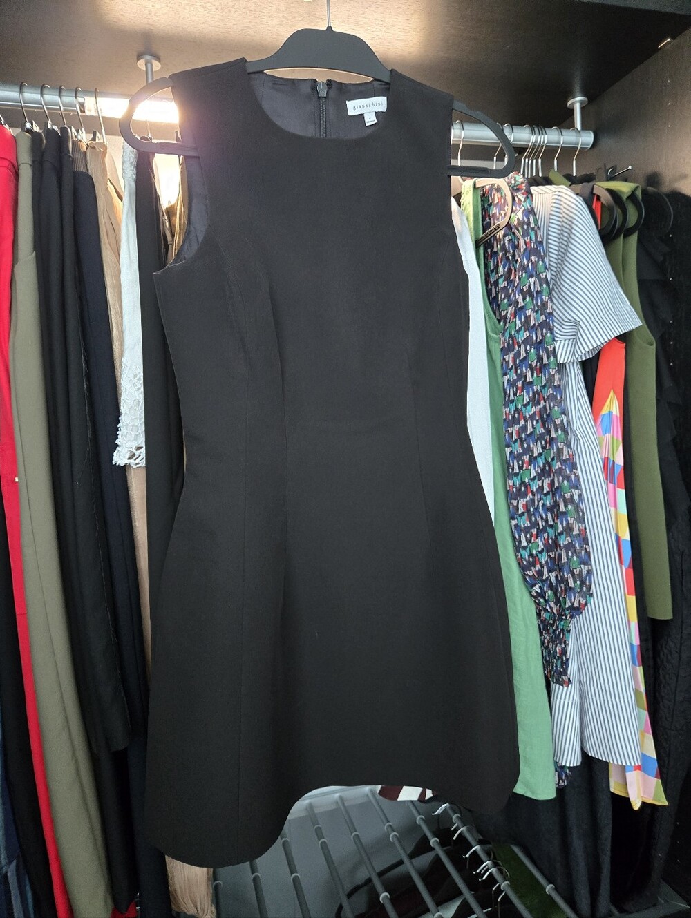 Gianni Bini Black Sleeveless A-Line Dress